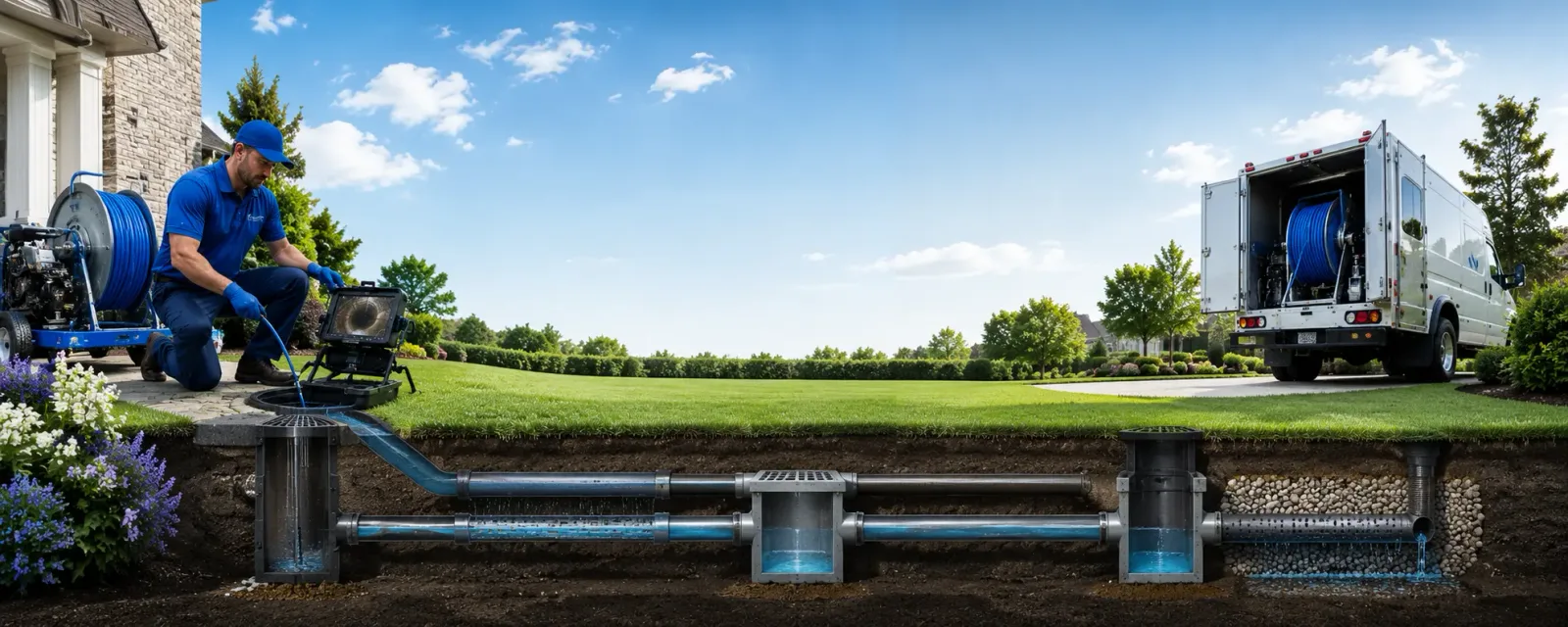 Outdoor drain cleaning information for Crescent, IA